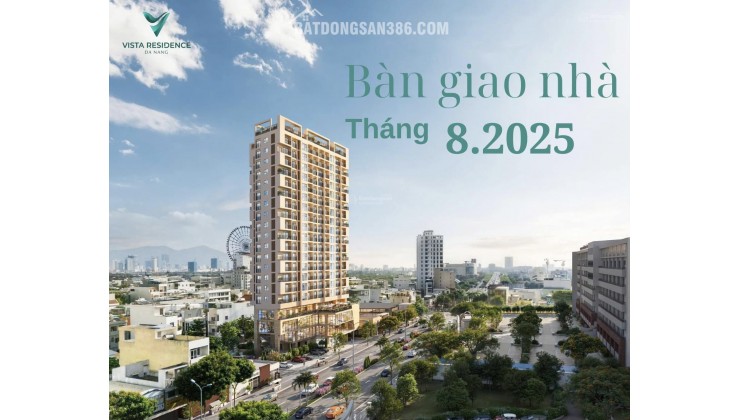 Xuất ngoại giao căn 2PN, 2WC, 3LOYA. View Thành phố, sông Hàn, ck 12%, lãi suất 0%