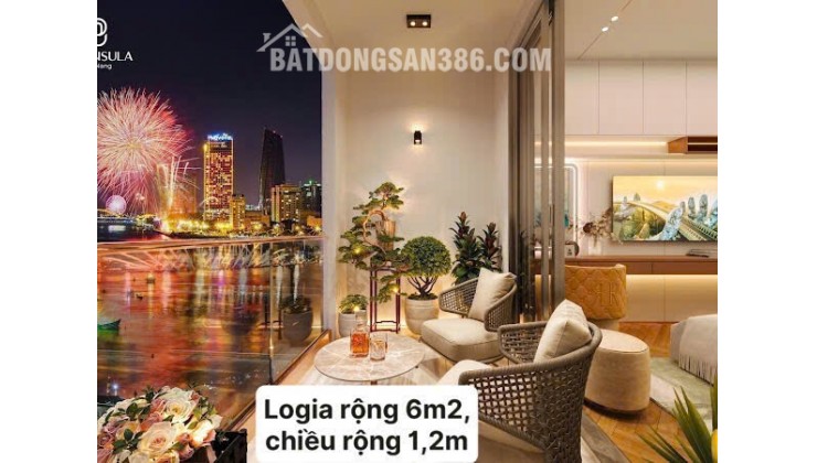 Bán gấp căn hộ Peninsula 1PN view trực diện sông Hàn giá xuất ngoại giao cực tốt