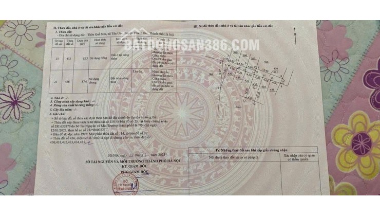 Chính chủ bán lô đất full thở cư gần Khu công nghiệp tại Quế Sơn, xã Tân Ước, Thanh Oai