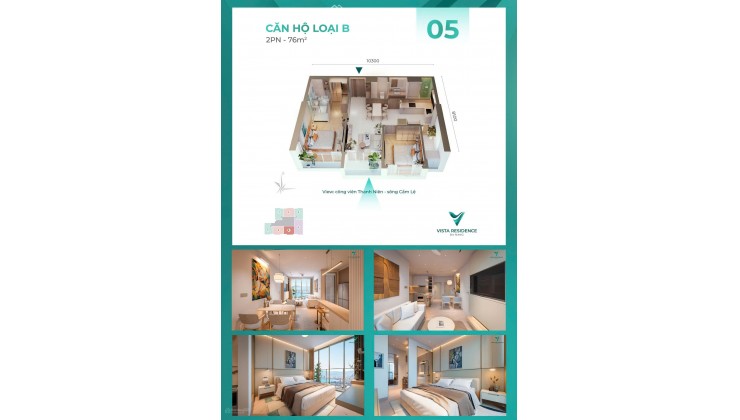 Hàng hiếm view Sông Hàn, biển Mỹ Khê tại Vista Residence Da Nang, giá Rẻ