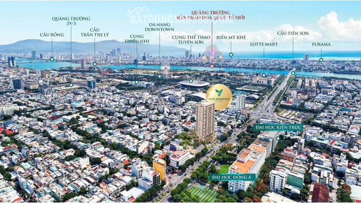 Hàng hiếm view Sông Hàn, biển Mỹ Khê tại Vista Residence Da Nang, giá Rẻ