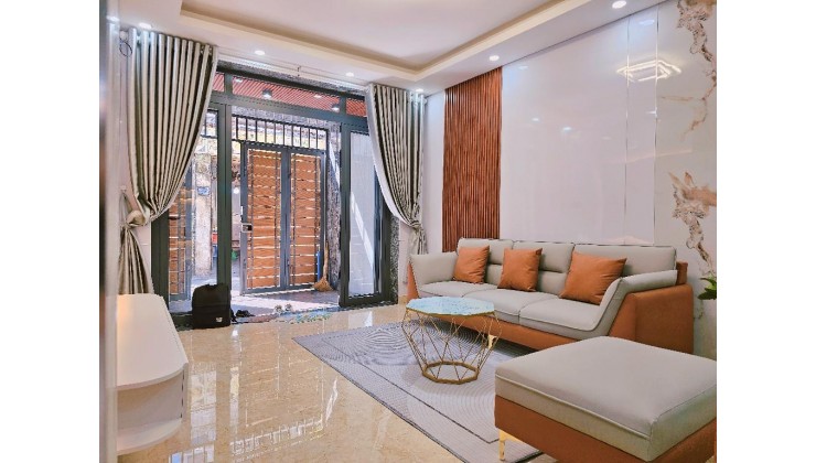 NHÀ MỚI ĐẸP Ở NGAY - HẺM XE HƠI THÔNG NGAY HÀNG XANH - 50M- 3 TẦNG- 3.8X14- 8.65T
