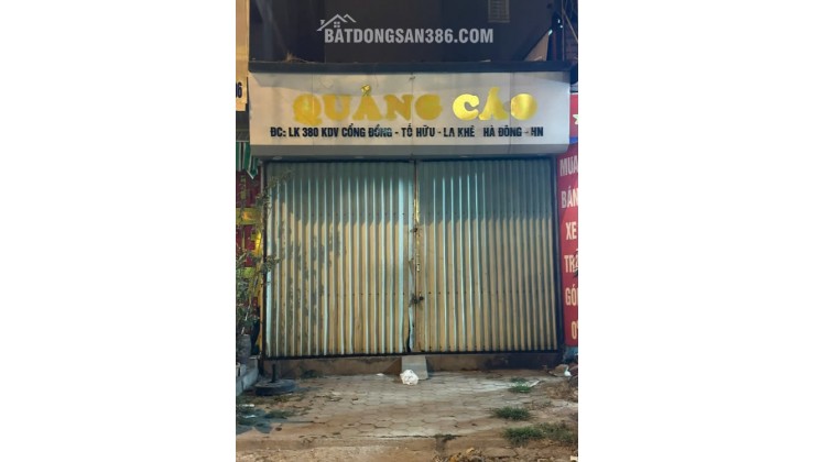 CHÍNH CHỦ CHO THUÊ MẶT BẰNG 1 TẦNG TẠI PHỐ NGUYỄN THANH BÌNH - LA KHÊ - HÀ ĐÔNG - HÀ NỘI