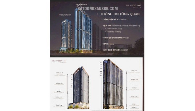 [ THE MATRIX ONE PREMIUM - “CƠN ĐỊA CHẤN” TRÁI TIM MỸ ĐÌNH - DỰ ÁN HOT NHẤT T5/ 2025 NÀY ]