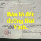 BÁN ĐẤT ĐƯỜNG BÙI VỊNH, HOÀ THỌ ĐÔNG, CẨM LỆ, 100.2 M2 THỔ CƯ, SHR 4.2 TỶ. LH:0967222668