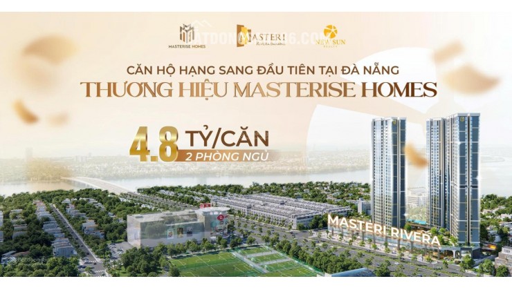 Căn hộ 2 PN view sông thương hiệu hạng sang Masterise Homes chỉ 4,8 tỷ bàn giao full nội thất