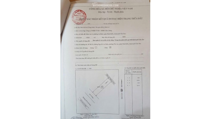 Bán nền đường số 9 ngang trường FPT nguyễn văn cừ ninh kiều