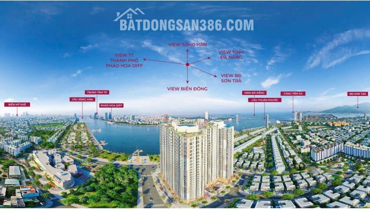 Chỉ với 1.1 tỷ đồng (30%), bạn có cơ hội sở hữu căn hộ sông Hàn đẹp nhất Đà Nẵng tại Peninsula