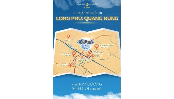 Bán Đất Nền Long Phú Quang hưng Lõi trung tâm sẵn sổ đỏ sang tên ngay giá chỉ hơn 3tr/m2