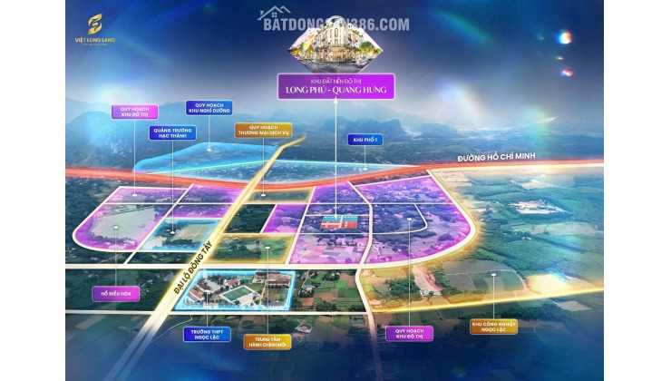 Bán Đất Nền Long Phú Quang hưng Lõi trung tâm sẵn sổ đỏ sang tên ngay giá chỉ hơn 3tr/m2