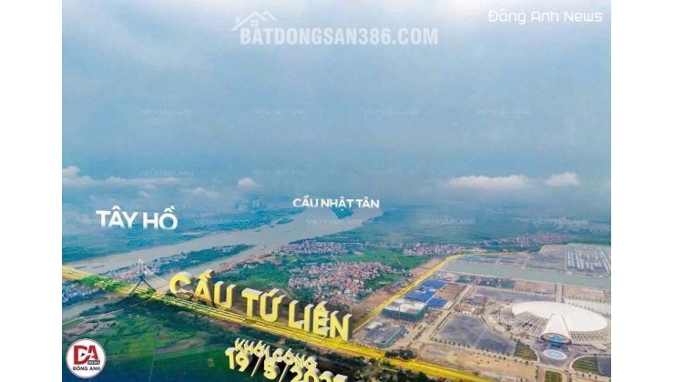 Bán 9 lô duy nhất mặt đường 35m đi Đông Anh Hà Nội, sẵn sổ đỏ, cạnh Cổ Châu Đông Anh tiềm năng tăng giá cao khi Vin Liên Hà triển khai