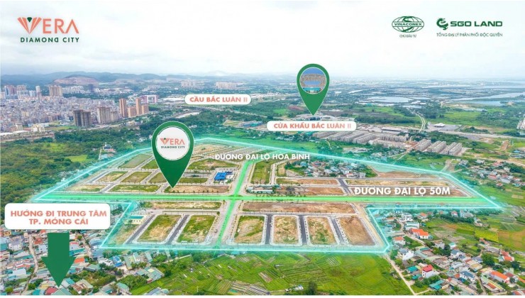 ĐẤT NỀN MÓNG CÁI - TÂM ĐIỂM ĐÓN SÓNG ĐẦU TƯ MỚI – 80M2 MT6M CHỈ 29TR/M2. LH:0353561379.