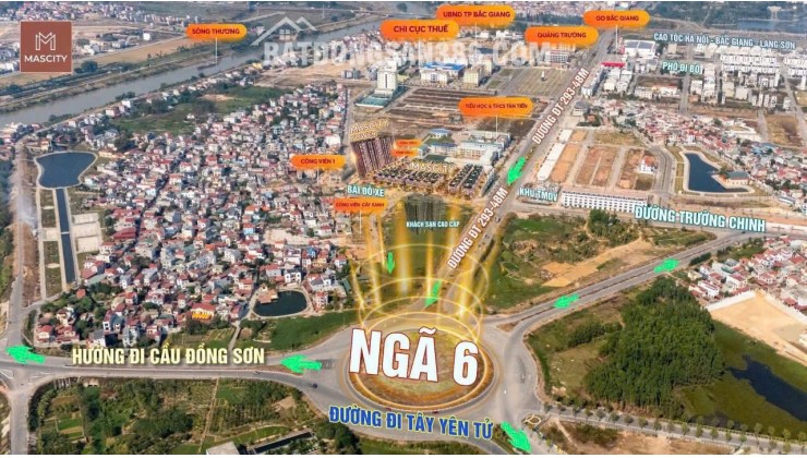 Hơn 300 Tr sở Hữu Chung cư cao cấp Mascity tại ngã 6 Thành Phố Bắc Giang