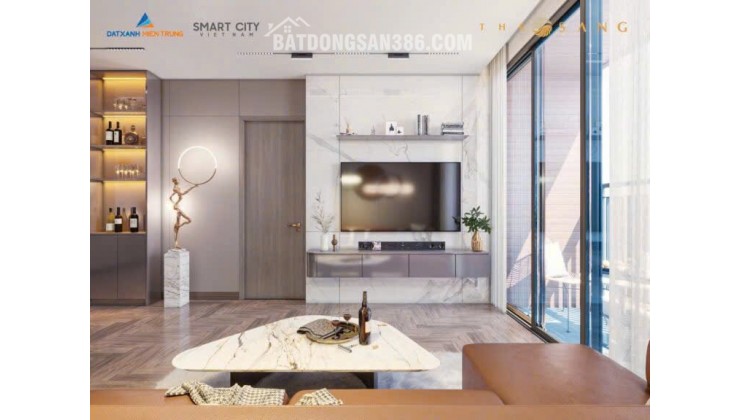 Chủ cần bán nhanh căn THE SANG RESIDENCE 77m2 mặt biển Mỹ Khê, dòng tiền 20-30tr/1 tháng