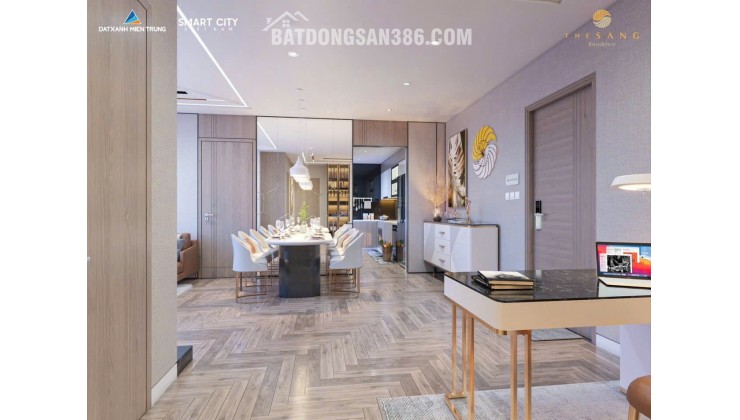 Chủ cần bán nhanh căn THE SANG RESIDENCE 77m2 mặt biển Mỹ Khê, dòng tiền 20-30tr/1 tháng