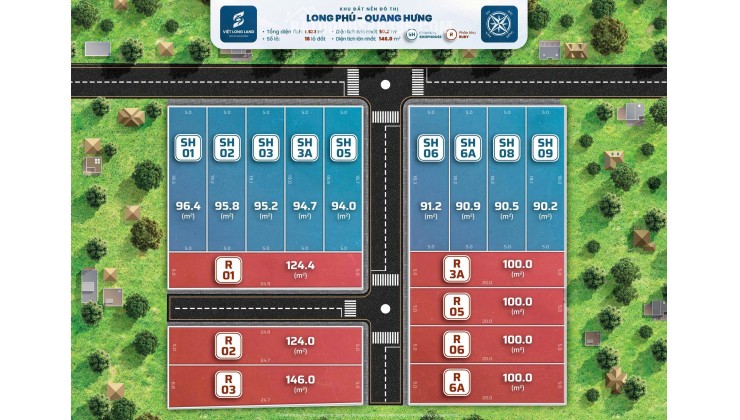 Bán Đất Nền Long Phú Quang hưng Lõi trung tâm sẵn sổ đỏ sang tên ngay giá chỉ hơn 3tr/m2
