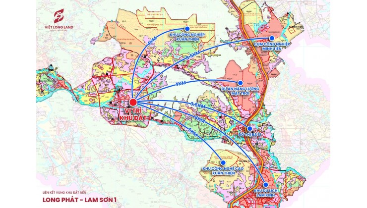 Bán Đất Nền Long Phú Lam Sơn 1 Lõi trung tâm sẵn sổ đỏ giá chỉ 3tr/m2