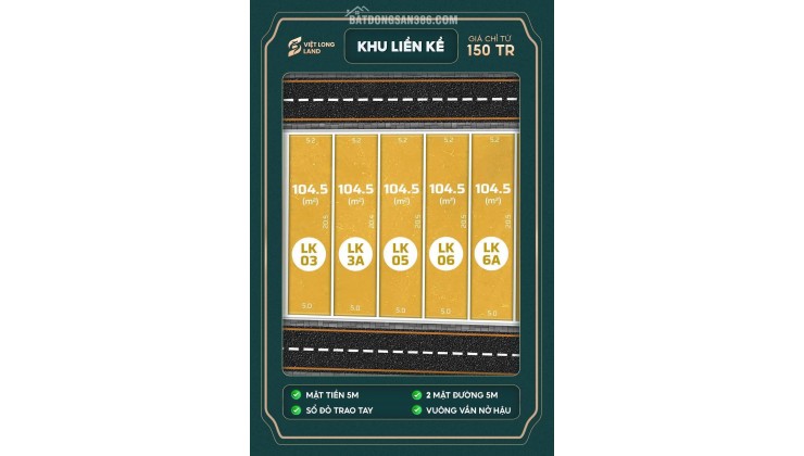 Bán Đất Nền Long Phú Lam Sơn 1 Lõi trung tâm sẵn sổ đỏ giá chỉ 3tr/m2