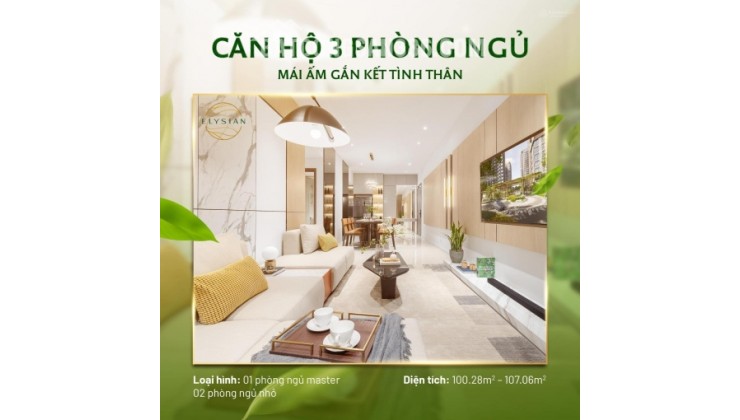 Căn hộ Elysian quận 9, rổ hàng đa dạng các căn từ 1,2,3PN giá tốt view đẹp, mua ngay trực tiếp CĐT, CK 8%, Thanh toán 5% ký HĐMB