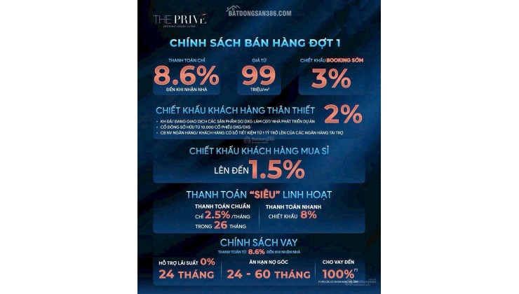 Giỏ hàng căn hộ The Privé Quận 2 - Căn hộ hạng sang giá tốt nhất Nam Rạch Chiết chỉ với 99 triệu/m2
