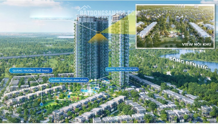 Căn hộ 2phòng ngủ Eco Retreat Ecopark Long An giá gốc CĐT 3,9 tỷ (gồm VAT+KPBT), view biệt thự đảo