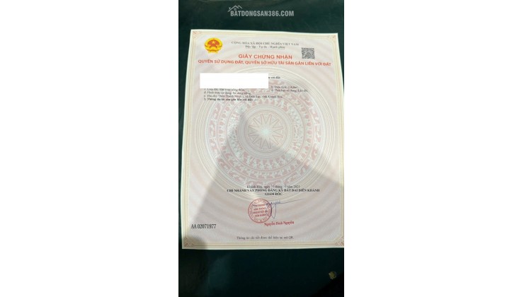 Bán lô đường tổ 4 diên lạc đường ô tô giá chỉ 820tr (tl)