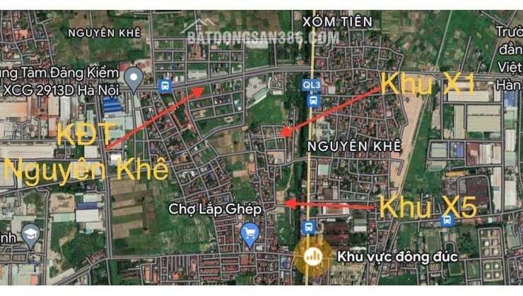 Bán Lô Đất Đấu Giá 88m² Tại X5 Nguyên Khê, Đông Anh giá siêu hấp dẫn