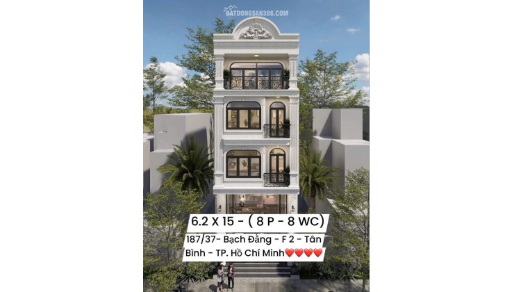 Bán Nhà Hẻm Xe Hơi 187/37 Bạch Đằng, Phường 2, Tân Bình