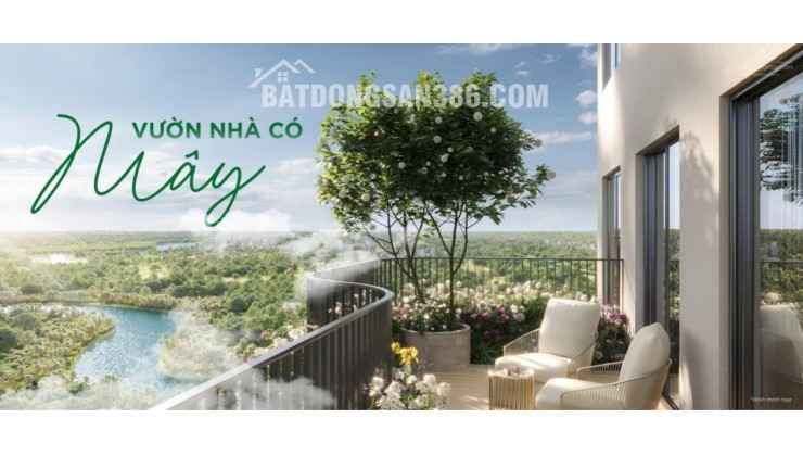 Bán căn hộ 3PN Eco Retreat Long An, view BT Đảo, có vườn mây, chỉ 4.6 tỷ, TT 25% nhận nhà.