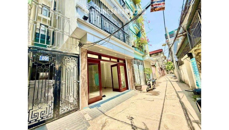 nhà đẹp lô góc Hồng Tiến, 45m x 5 tầng, mặt tiền 4.5m, gara ôtô, phân lô bàn cờ, ôtô chạy vòng quanh