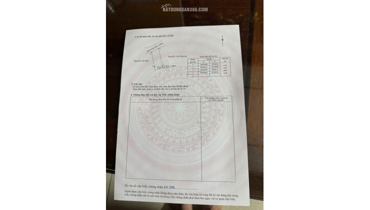 Bán đất Vũ Vị, xã Minh Tân, Hải Phòng