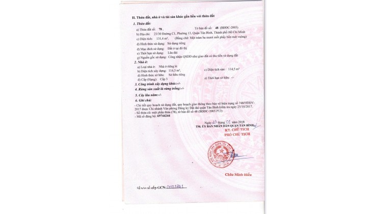 Bán Nhà Hẻm Xe Hơi 23/30 Đường C1, Phường 13, Q. Tân Bình