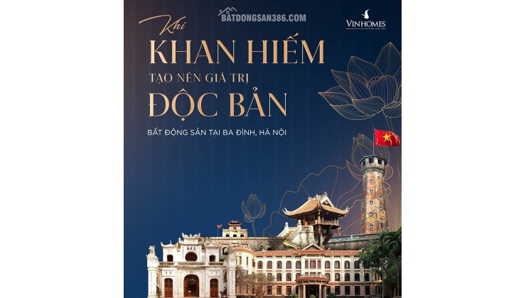 Mở bán VINHOMES Giảng võ, dự án VIP nhất Hà Nội