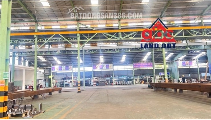 XT035 cho thuê xưởng sản xuất, khung thép kiên cố, trang bị cầu trục phục vụ SX Cơ khí