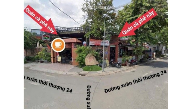 Bán nhà lô góc 2 mặt tiền đường 16x14m giá 14,2 tỷ Xuân Thới Thượng 24
