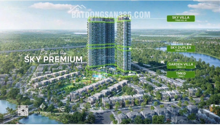 Ra mắt siêu phẩm Sky Premium: Bao gồm căn hộ sky duplex, shophouse khối đế, căn hộ gargen villa, căn hộ sky villa Eco Retreat
