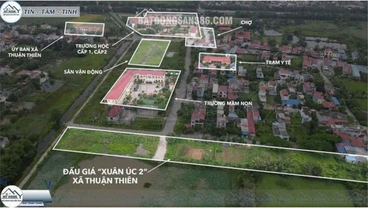 Đấu giá Xuân Úc 2 – Lô đẹp ngay trung tâm Thuận Thiên  ZALO 0567 222 555