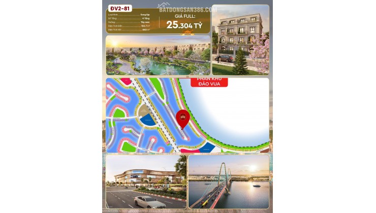 BIỆT THỰ SONG LẬP ĐV2-81 – ĐẢO VUA, VINHOMES VŨ YÊN