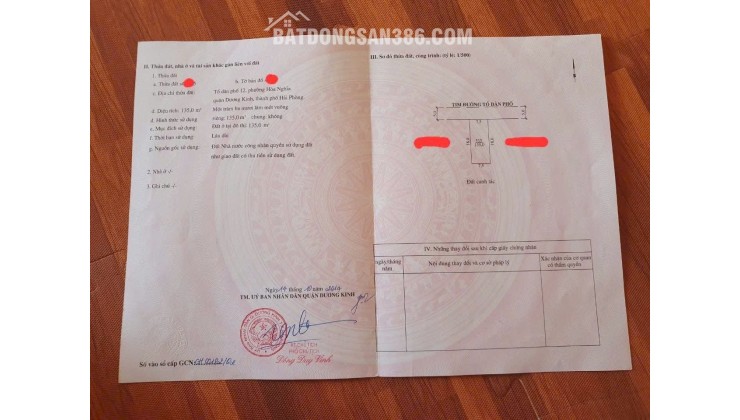 22.5 tr/m2 135m2 Hoà Nghĩa Dương Kinh Zalo 0567222555