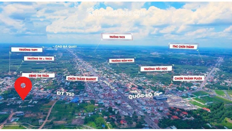 Bán gấp đất tại Phạm Hồng Thái, Minh Hưng, Chơn Thành, Bình Phước