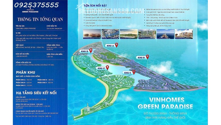 Vinhomes Cần Giờ đại đô thị 2870hecta lớn nhất Việt Nam. Nhận booking và giữ giá tốt ngay từ khi làm móng.