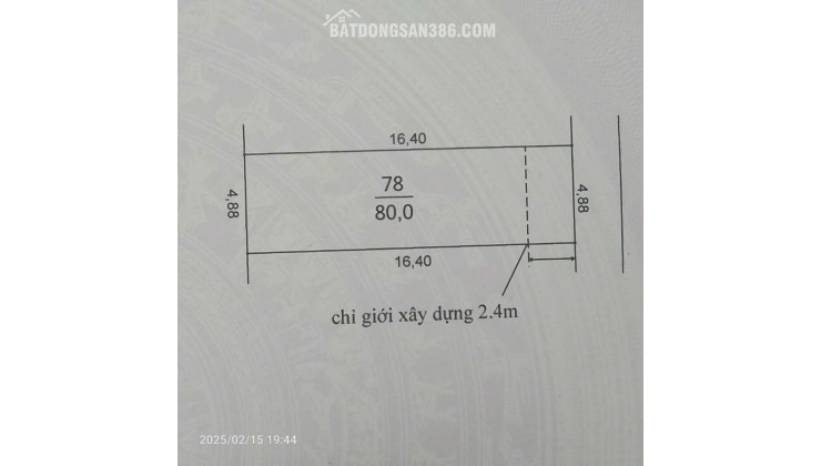 CHÍNH CHỦ GỬI BÁN – KHU ĐẤU GIÁ X2, ĐỒNG NHÂN – HẢI BỐI (Vĩnh Thanh)