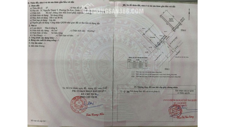 Bán Nhà Mặt Tiền 2C Nguyễn Thành Ý, Phường Đakao, Quận 1