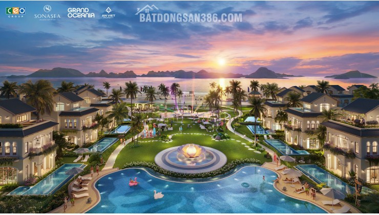 GRAND OCEANIA VÂN ĐỒN – BIỆT THỰ BIỂN ĐẲNG CẤP TRONG QUẦN THỂ SONASEATọa lạc tại Khu đô thị nghỉ dưỡng