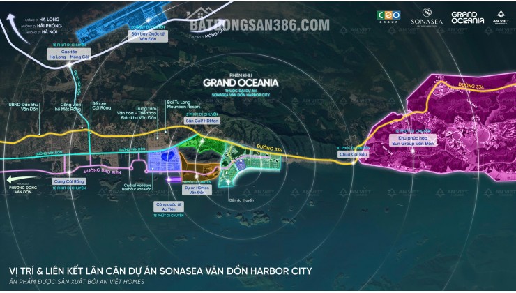 GRAND OCEANIA VÂN ĐỒN – BIỆT THỰ BIỂN ĐẲNG CẤP TRONG QUẦN THỂ SONASEATọa lạc tại Khu đô thị nghỉ dưỡng
