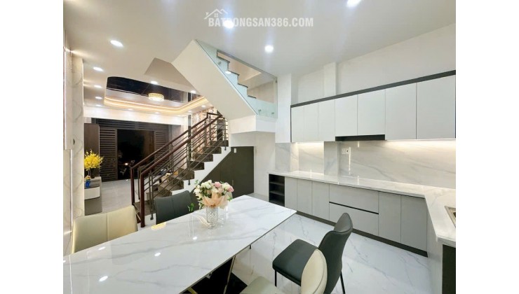SIÊU PHẨM ĐẸP LUNG LINH HẺM VIP THÔNG NGUYỄN THỊ KIÊU QUẬN 12 - NGAY KHU PHỐ ẨM THỰC - 4x14M - 4 TẦNG - TẶNG FULL NỘI THẤT - GIÁ 5,950 tỷ