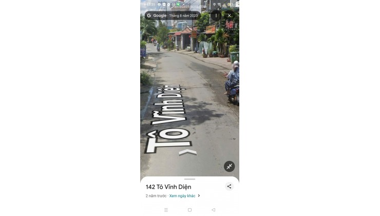 BÁN NHÀ MẶT TIỀN ĐƯỜNG TÔ VĨNH DIỆN ĐÔNG HOÀ NGAY GẦN LÀNG ĐẠI HỌC THỦ ĐỨC. LH:0985459086