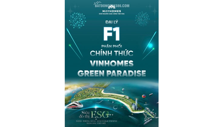 CHÍNH THỨC NHẬN BOOKING VINHOMES GREEN PARADISE CẦN GIỜ - HỒ CHÍ MINH CITY