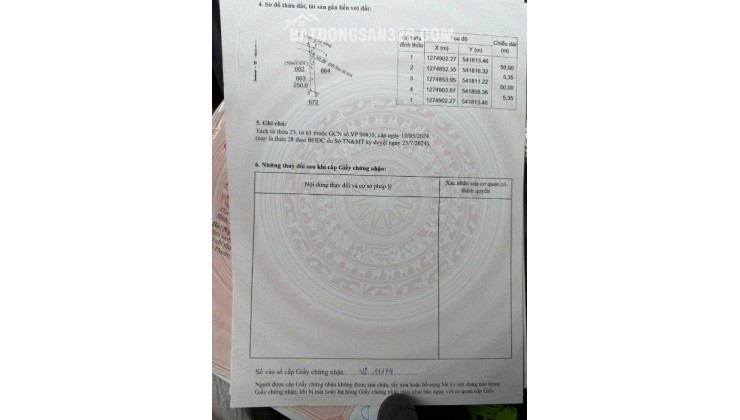  HÓT - CẦN BÁN LÔ ĐẤT KHU PHỐ 3 - HUYỆN HỚN QUẢN - TỈNH BÌNH PHƯỚC