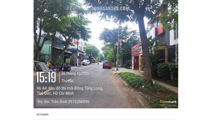 BÁN ĐẤT DIỆN TÍCH LỚN - 15m x25m - NGAY KHU ĐÔNG TĂNG LONG - TRƯỜNG THẠNH .Q9